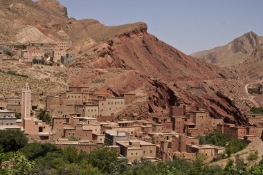 köyde dades gorges görünümünü