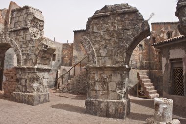 ouarzazate film aşamasında antik şehirde