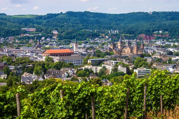 Letecký pohled na města trier — Stock fotografie