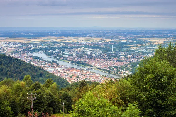 Vue aérienne de Heidelberg — Photo