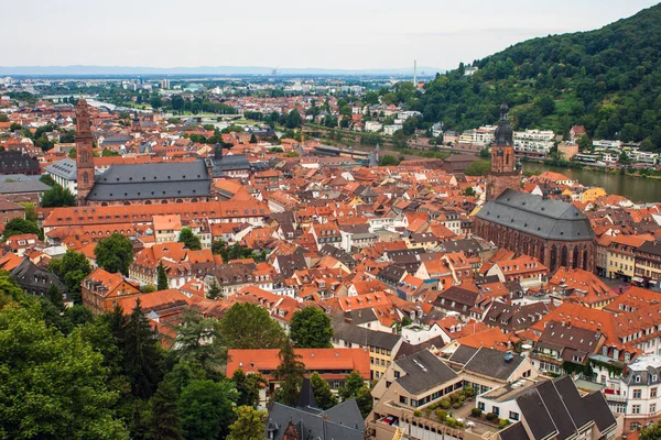 Flygfoto över heidelberg — Stockfoto