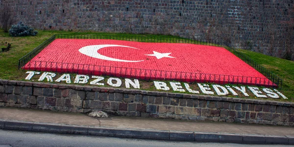 Turkish flag in Trabzon — Stock Photo, Image