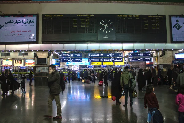 在德黑兰的主要火车站 — 图库照片