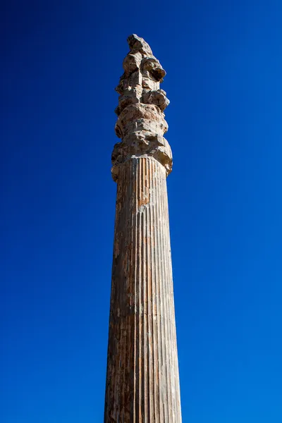 Lone column in ruins of ancient Persepolis — Stock Photo, Image