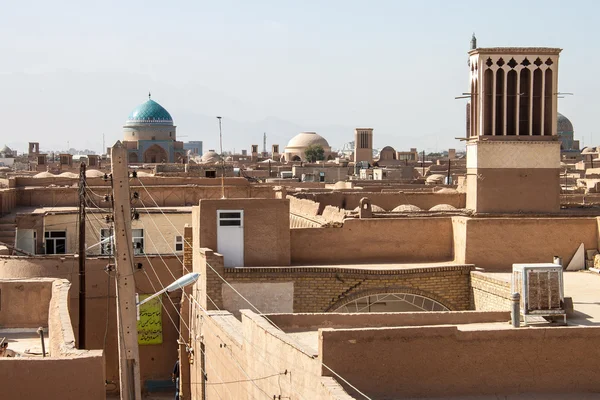 Dächer von Yazd — Stockfoto