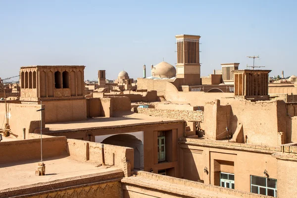 Dächer von Yazd — Stockfoto