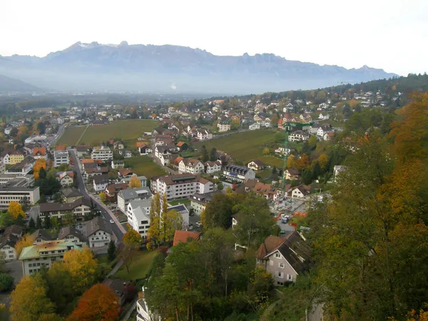 Vista aérea de Vaduz —  Fotos de Stock