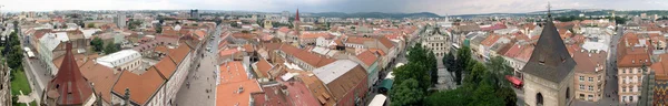 Panorama över staden centrerar i Košice — Stockfoto