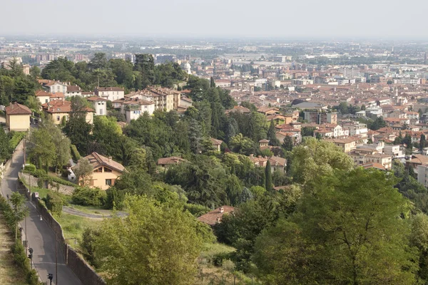 Flygfoto över bergamo — Stockfoto