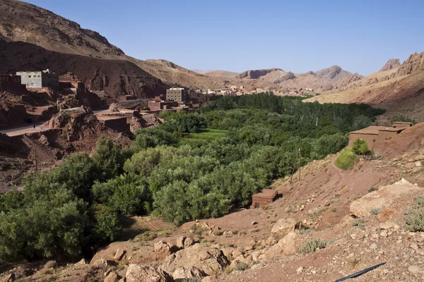 Wieś w gorge du dades — Zdjęcie stockowe