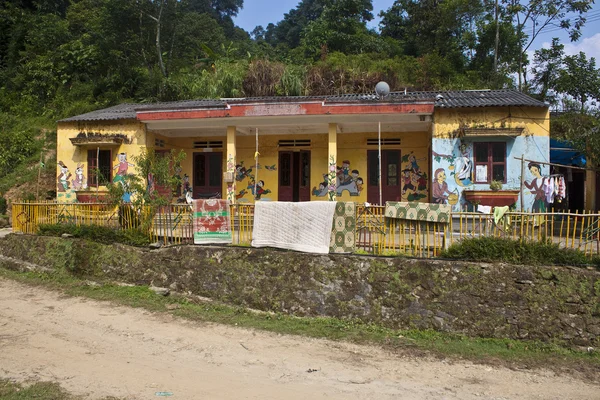 Villaggio scuola vicino Sapa — Foto Stock