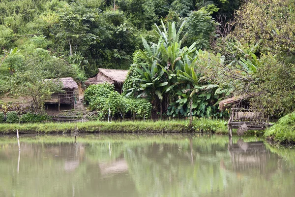 Landsbyen i Laos - Stock-foto