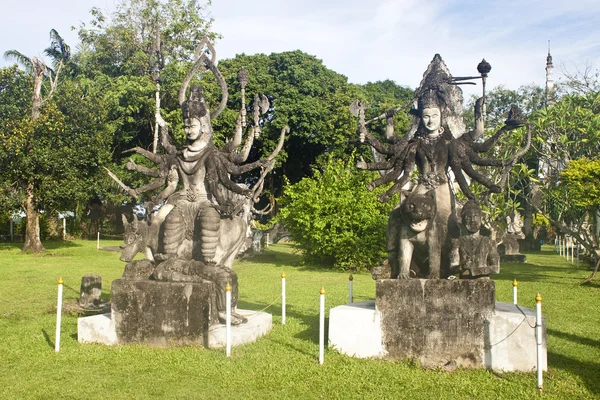 Buda park, vientiane, laos — Fotografia de Stock