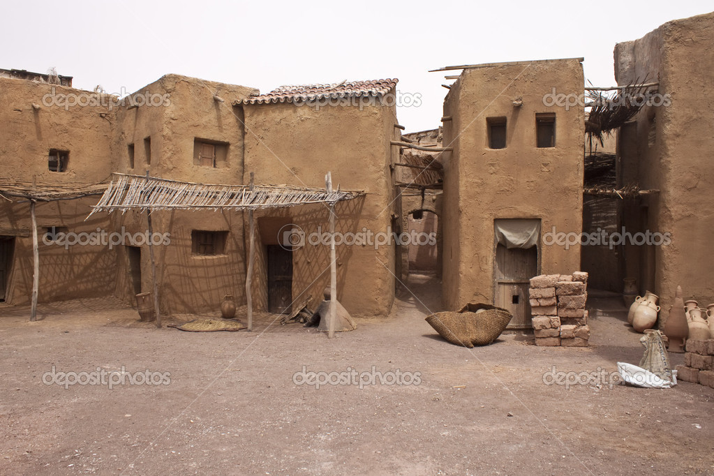 Ancient town in a movie stage