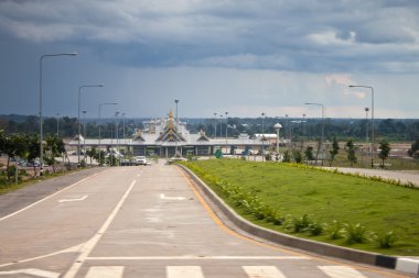 Tayland ve laos arasında sınır kapısı