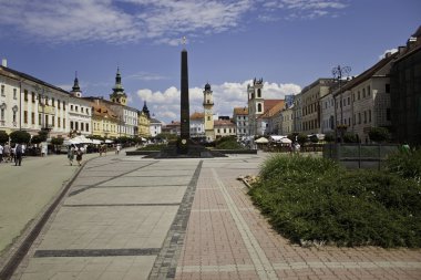 Kasaba meydanında banska bystrica, Slovakya