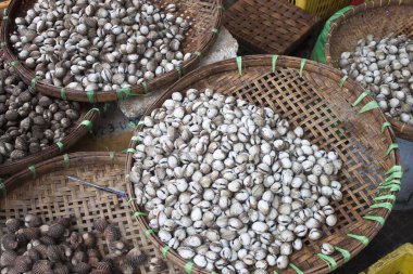 kabukları bir pazarında