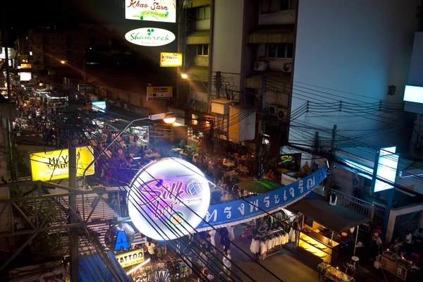 Khao san road w Bangkoku — Zdjęcie stockowe