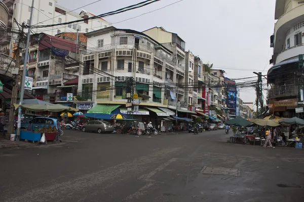 Pnom プノンペン、カンボジアの通り — ストック写真