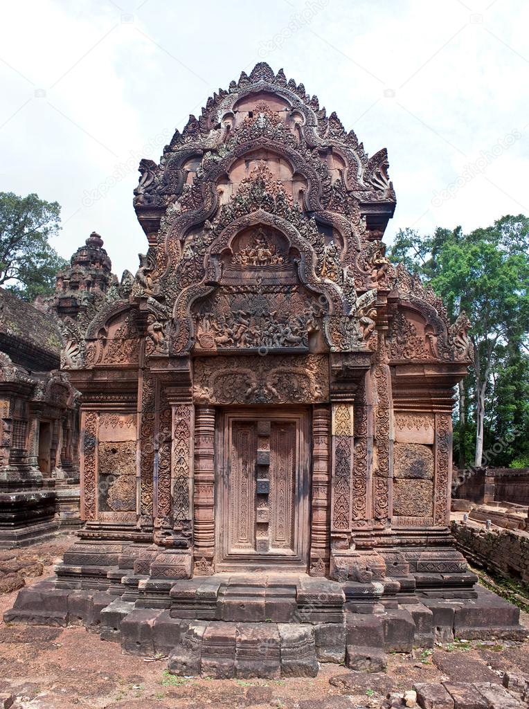 Ruins of ancient Angkor temple Banteay Srei