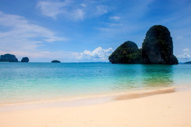 railay beach güzel ve imestone manzaraya