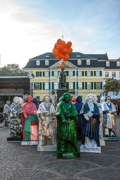 Exposición de estatuas de Beethoven — Foto de Stock