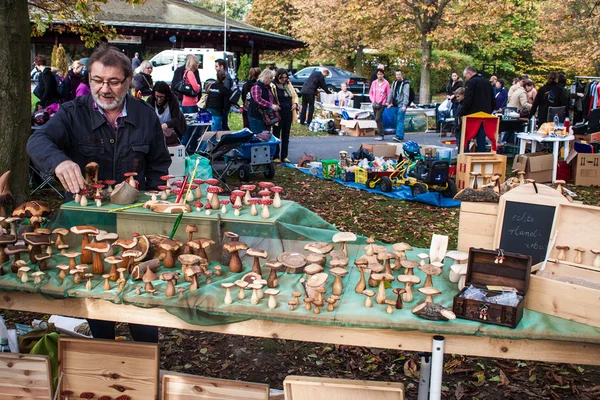 View of flea market in Bonn — Stock Photo, Image