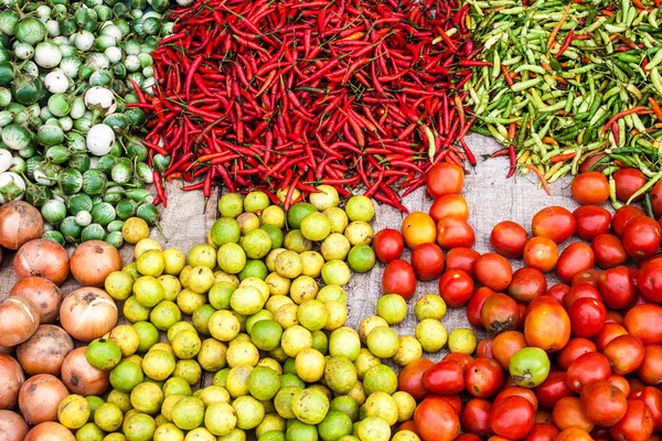 Groenten op de markt — Stockfoto