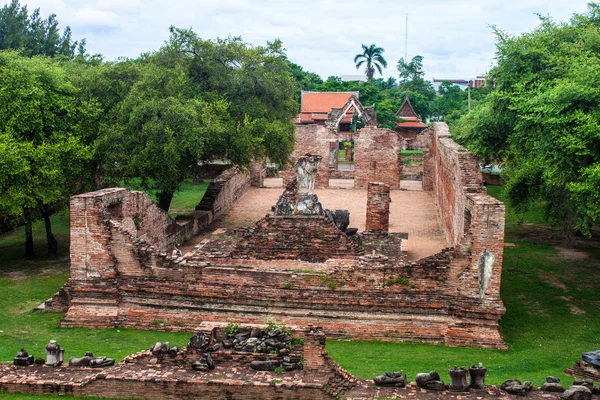 Wat Mahathat tempio in Ayutthaya — Foto Stock