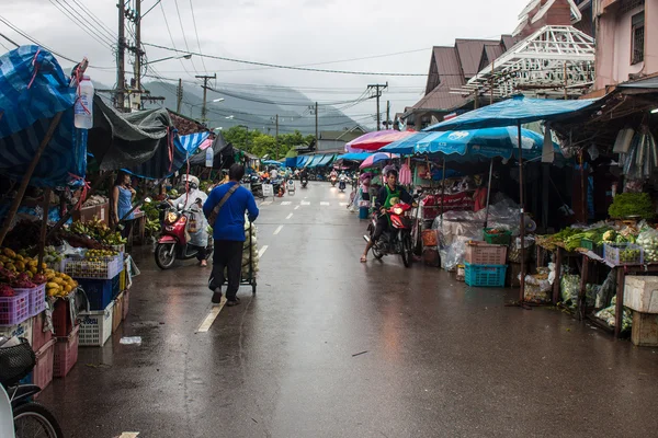 Mercato locale a Mae Hong Son — Foto Stock