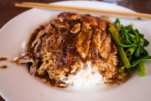 米と鴨のロースト — ストック写真