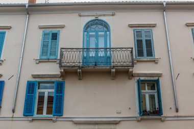 Slovenya Koper 'de geleneksel balkon
