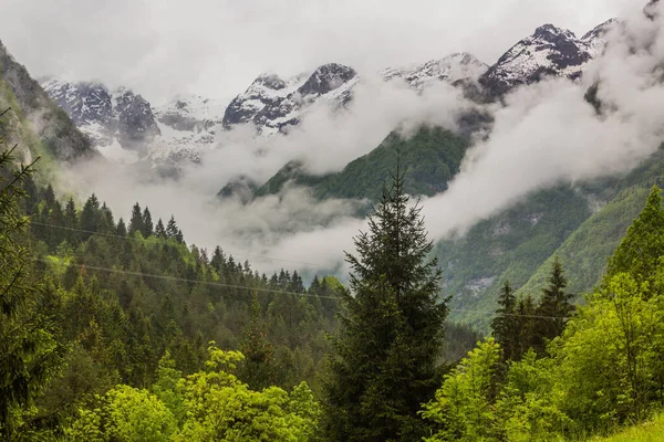Landschaft Der Julischen Alpen Der Nähe Des Dorfes Bovec Slowenien — Stockfoto