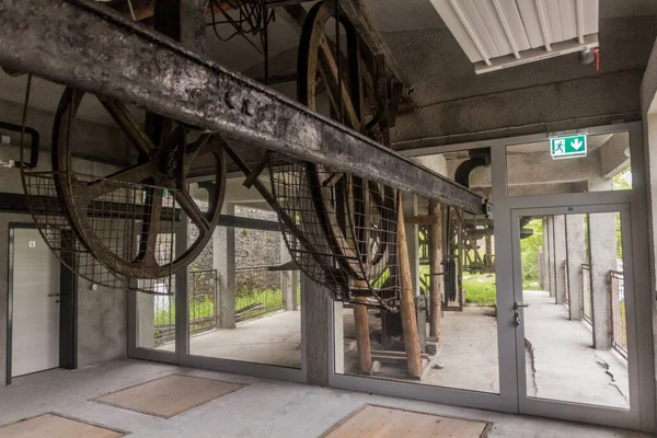 Idrija Slovinsko Května 2019 Vybavení Bývalé Tavírny Rtuti Idriji Slovinsko — Stock fotografie