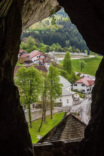 Uitzicht Vanaf Kasteel Predjama Slovenië — Stockfoto