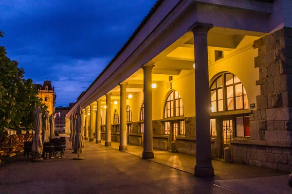 Ljubljana Slovenya Plecnik Sütunları — Stok fotoğraf