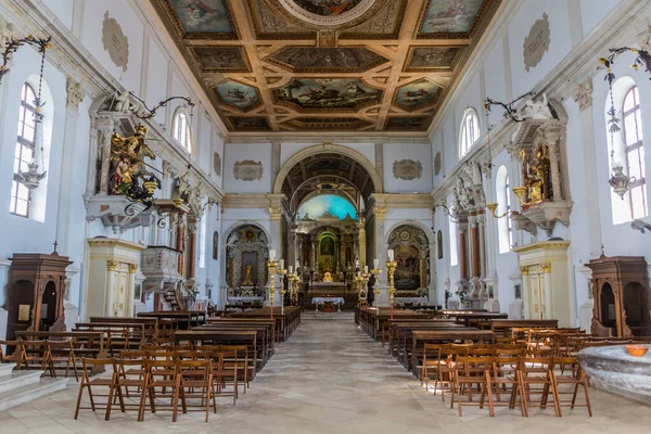 Piran Slovenia May 2019 Interior George Parish Church Piran Slovenia — Zdjęcie stockowe