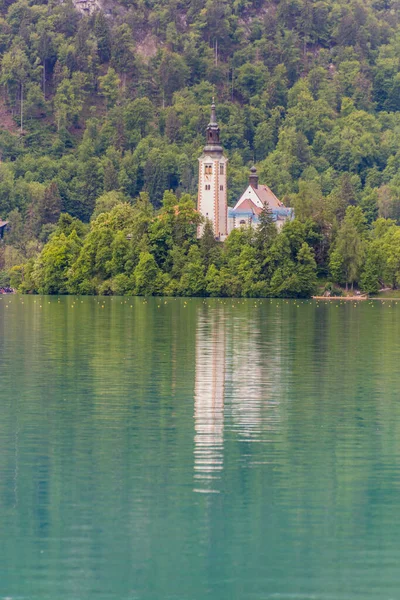 Kościół Wniebowzięcia Najświętszej Marii Panny Bled Słowenia — Zdjęcie stockowe