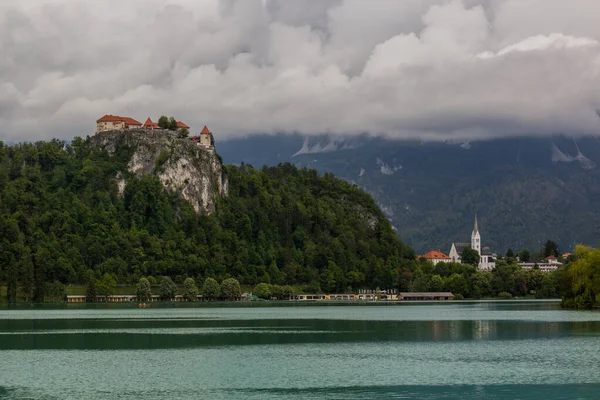Blejski Grad Bled Kastély Szlovéniában — Stock Fotó