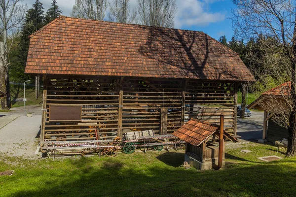 Old Barn Postojna Town Slovenia — 图库照片