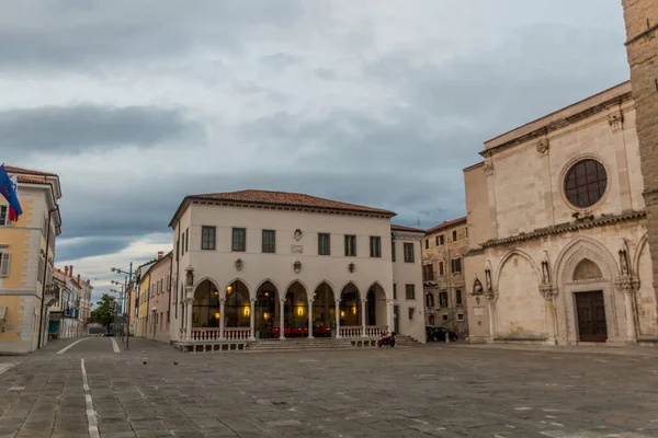 Loggia Paleis Titov Trg Plein Koper Slovenië — Stockfoto