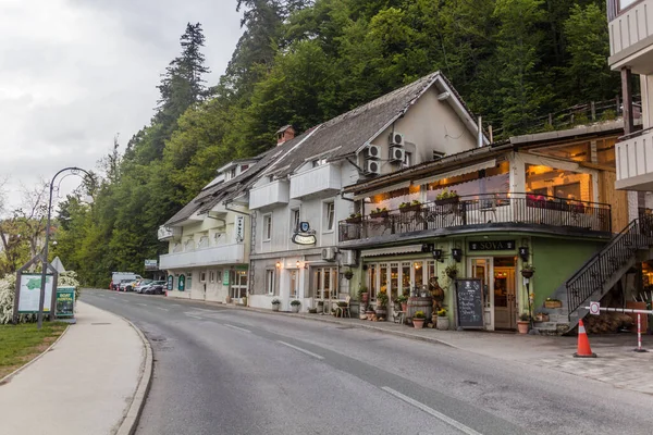Bled Slowenien Mai 2019 Häuser Der Nähe Des Bleder Sees — Stockfoto