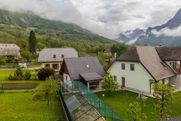 Casas Del Pueblo Bovec Eslovenia —  Fotos de Stock