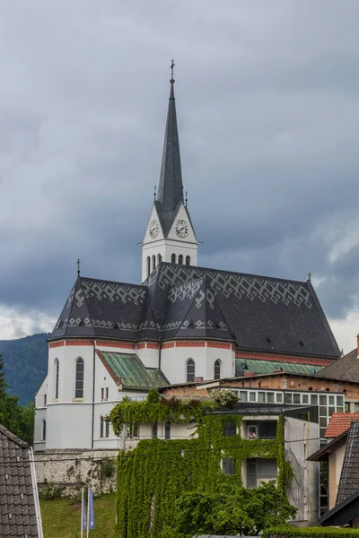 Biserica Parohială Martin Din Bled Slovenia — Fotografie, imagine de stoc