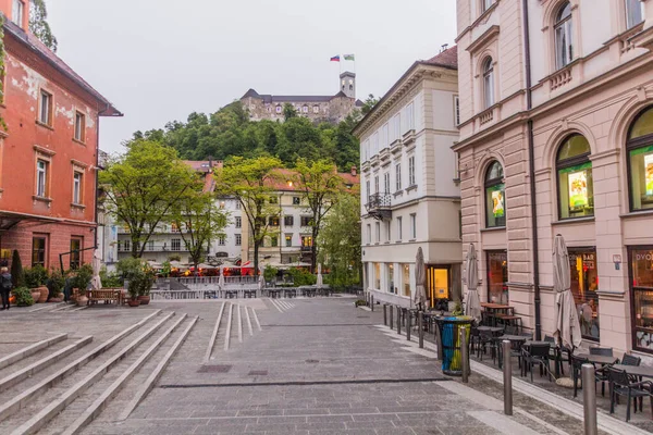 Ljubljana Slovinsko Května 2019 Náměstí Dvorní Trg Lublani Slovinsko — Stock fotografie