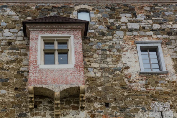 Janelas Castelo Liubliana Eslovénia — Fotografia de Stock