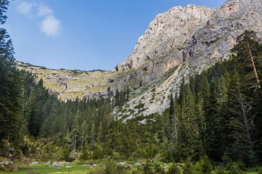 Karadağ 'ın Durmitor ulusal parkındaki Rocky dağları.