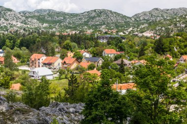 cetinje Karadağ havadan görünümü