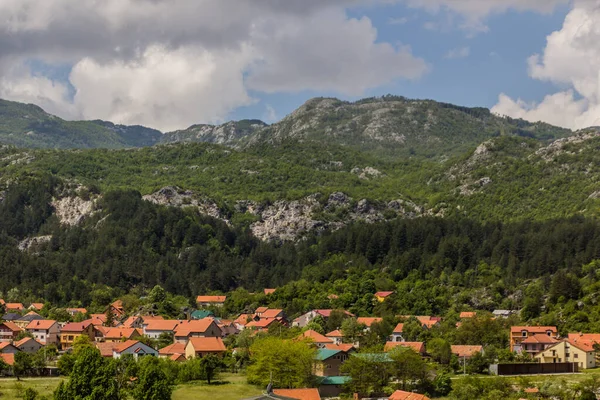 Domy Města Cetinje Černá Hora — Stock fotografie