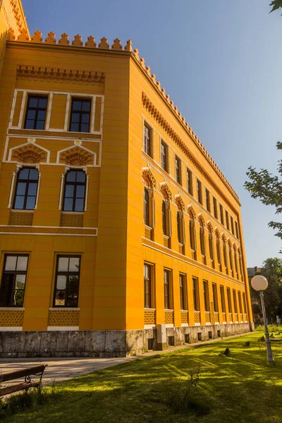 Edificio Escuela Secundaria Mostar Bosnia Herzegovina — Foto de Stock
